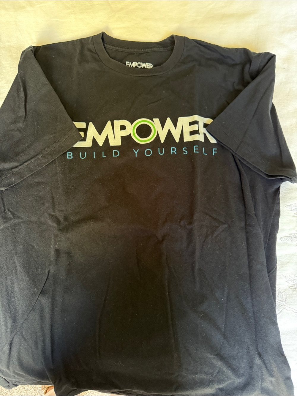 EMPOWER Black Graphic Tee - "Build Yourself"